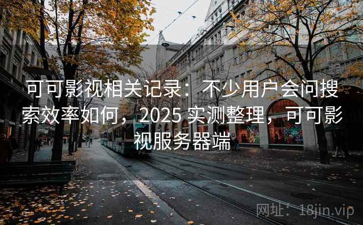 可可影视相关记录:不少用户会问搜索效率如何,2025 实测整理,可可影视服务器端