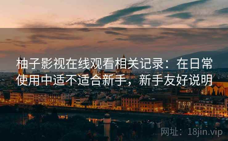 柚子影视在线观看相关记录:在日常使用中适不适合新手,新手友好说明 第2张 柚子影视在线观看相关记录:在日常使用中适不适合新手,新手友好说明 第2张